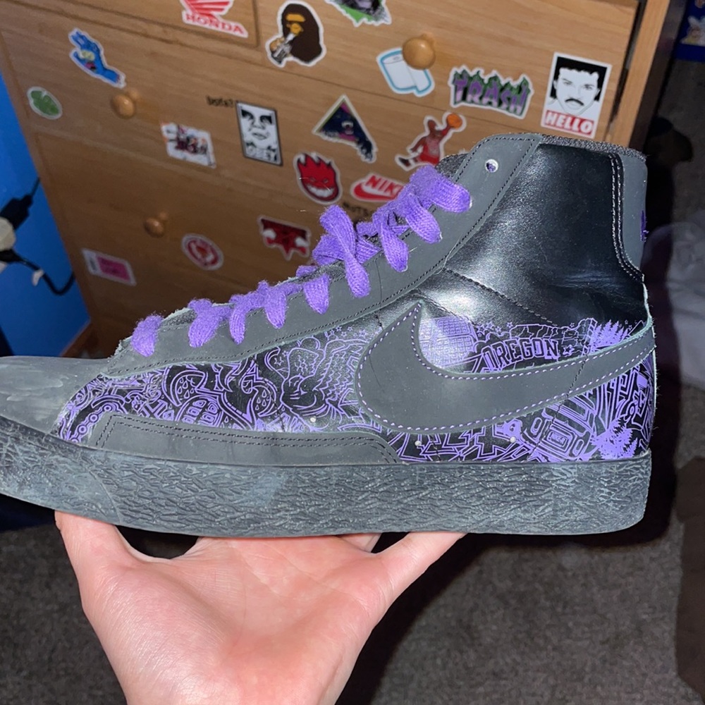 Purple Oregon Nike blazers
